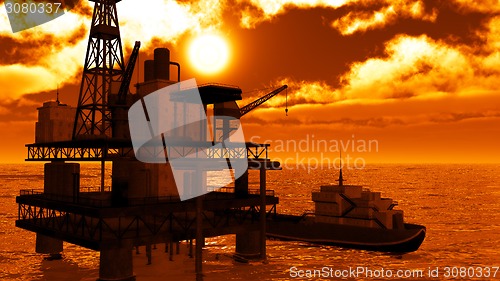 Image of Oil rig  platform