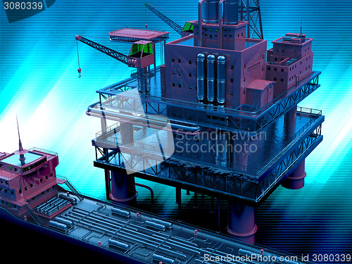 Image of Oil rig  platform