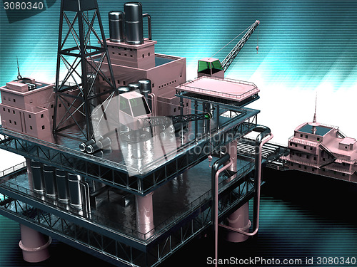 Image of Oil rig  platform