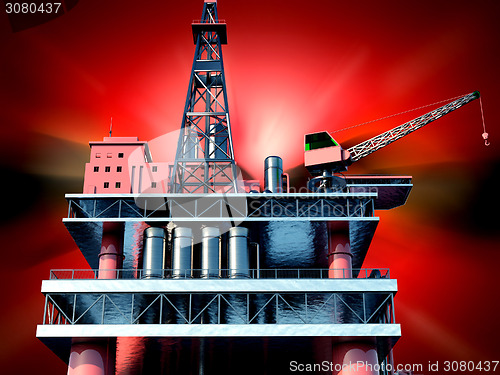 Image of Oil rig  platform