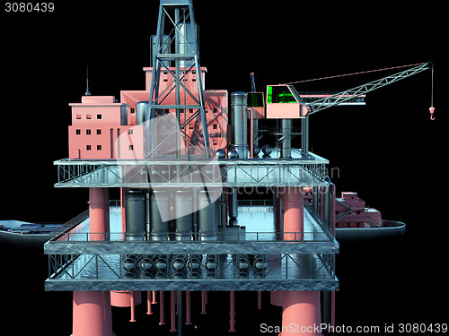 Image of Oil rig  platform