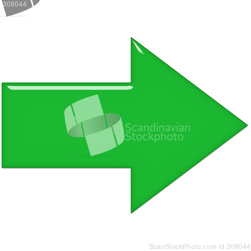 Image of Green Glass Arrow