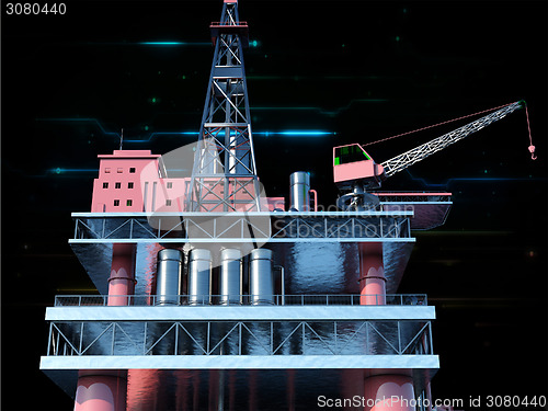 Image of Oil rig  platform