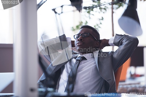 Image of business man at the office
