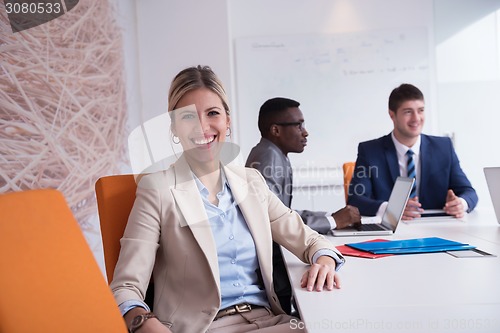 Image of business woman at office