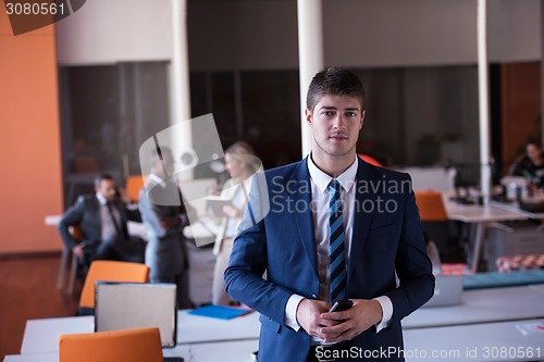 Image of business man at the office