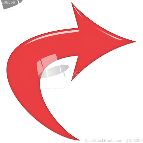 Image of Red Glass Arrow