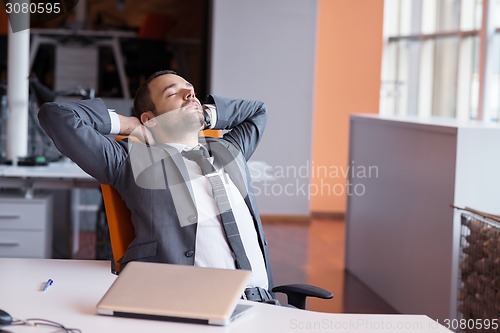 Image of business man at the office