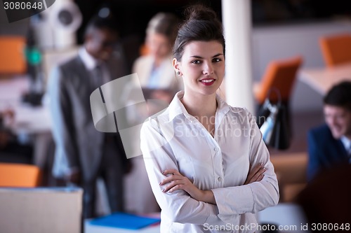 Image of business woman at office