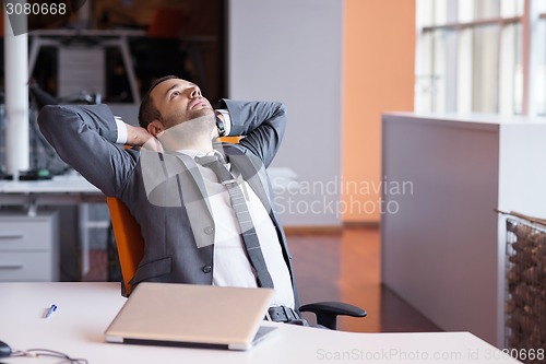 Image of business man at the office