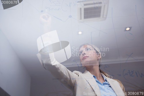 Image of business woman at office