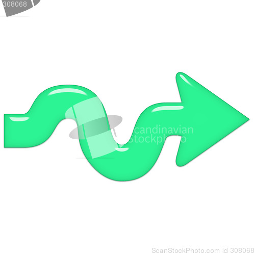 Image of Wavy Glass Arrow