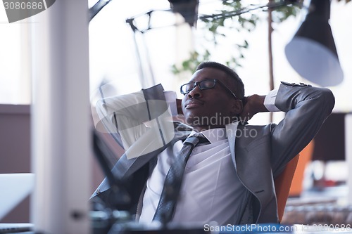 Image of business man at the office