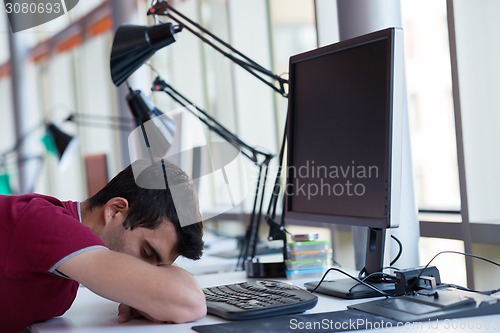 Image of business man at the office