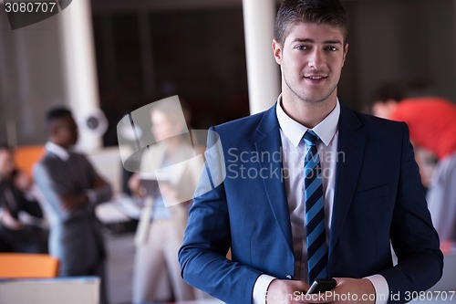Image of business man at the office
