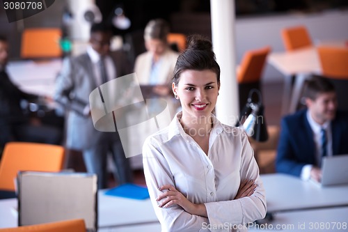 Image of business woman at office