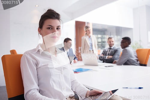 Image of business woman at office