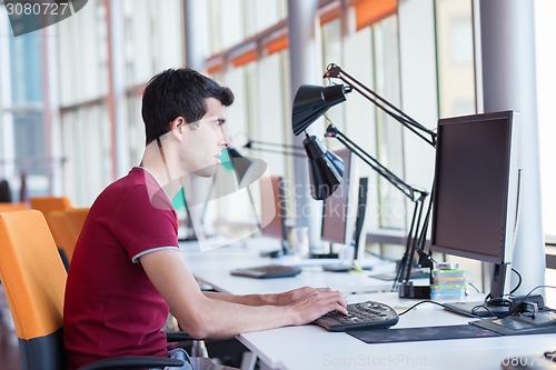 Image of business man at the office