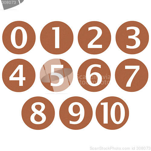 Image of Wooden Framed Numbers