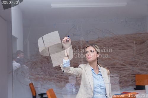 Image of business woman at office