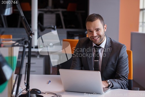 Image of business man at the office