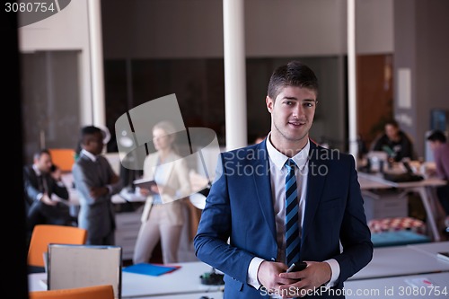 Image of business man at the office