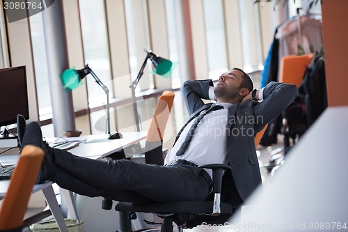 Image of business man at the office