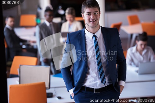 Image of business man at the office