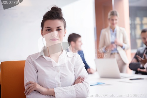 Image of business woman at office