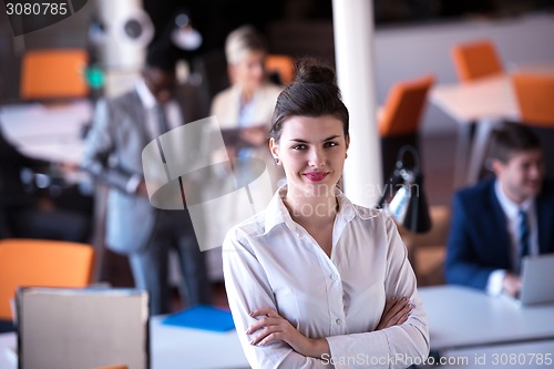 Image of business woman at office