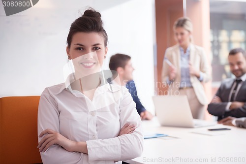 Image of business woman at office