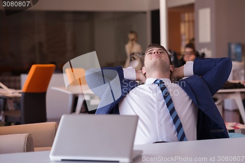 Image of business man at the office