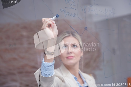 Image of business woman at office