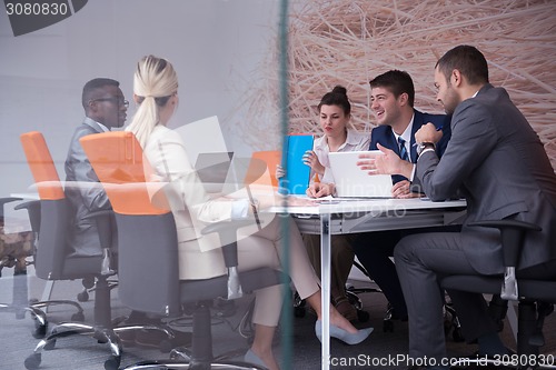 Image of business people group at office