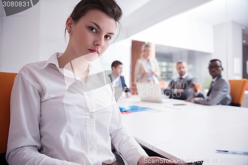 Image of business woman at office