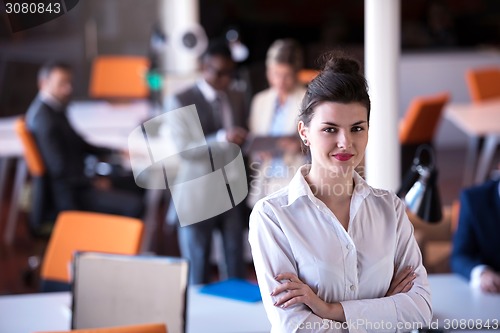 Image of business woman at office