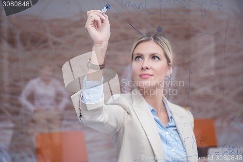 Image of business woman at office