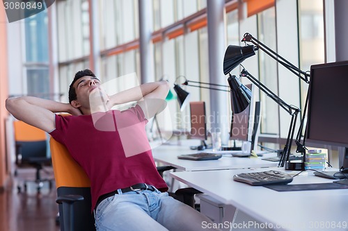 Image of business man at the office