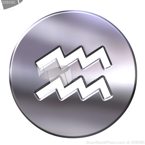 Image of 3D Silver Aquarius