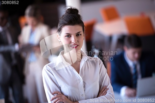 Image of business woman at office