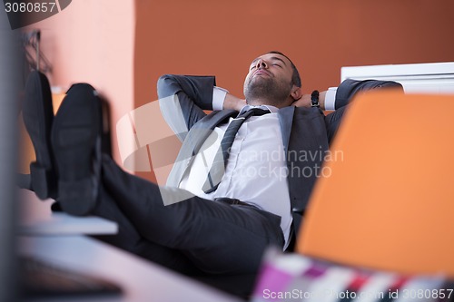 Image of business man at the office