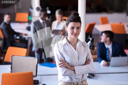 Image of business woman at office