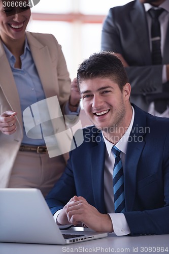 Image of business man at the office