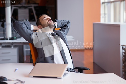 Image of business man at the office
