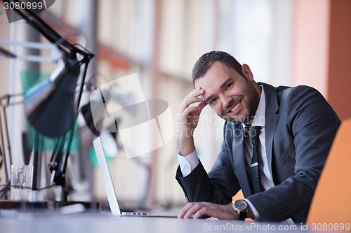 Image of business man at the office