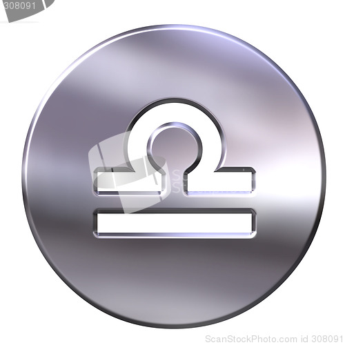 Image of 3D Silver Libra