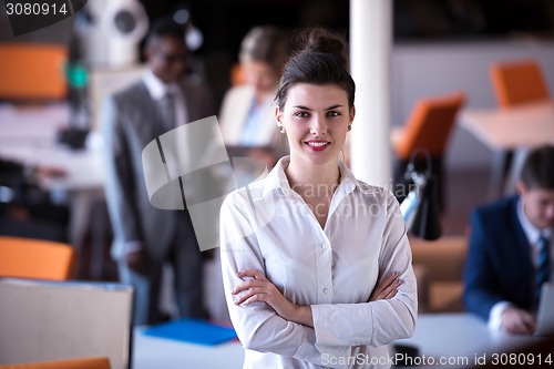 Image of business woman at office