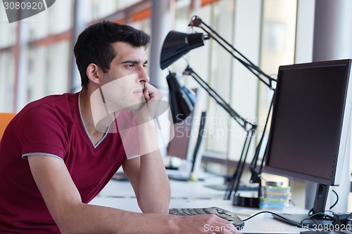 Image of business man at the office