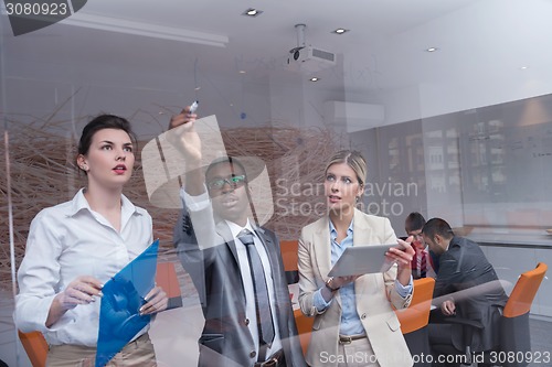 Image of business people group at office