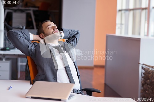 Image of business man at the office